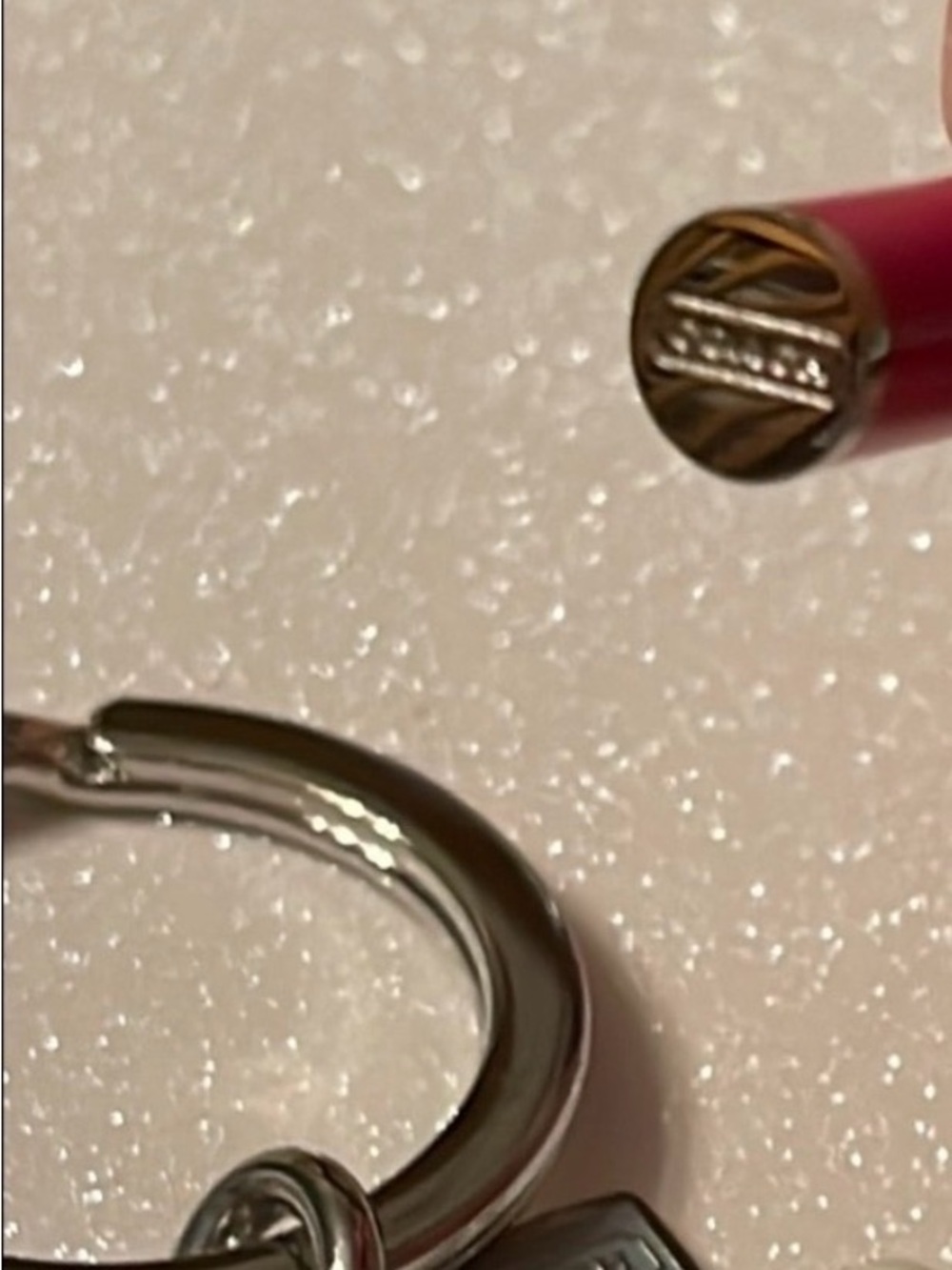 Coach Pink Charm Pen Keychain - Women's Accessory - Picture 5 of 6